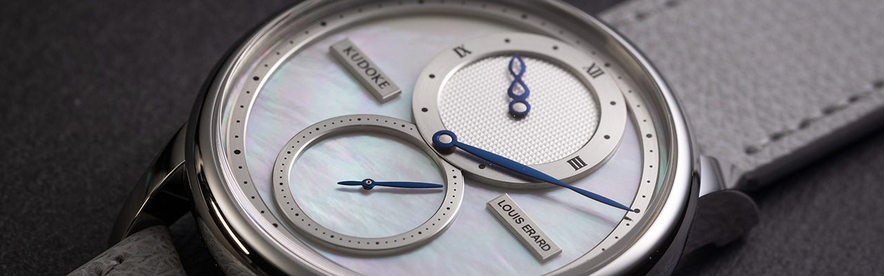 LE RÉGULATEUR LOUIS ERARD X KUDOKE White Mop 白色珍珠母貝面版