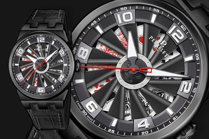 視覺賞玩樂趣 PERRELET沛力錶旋風撲克大師腕錶