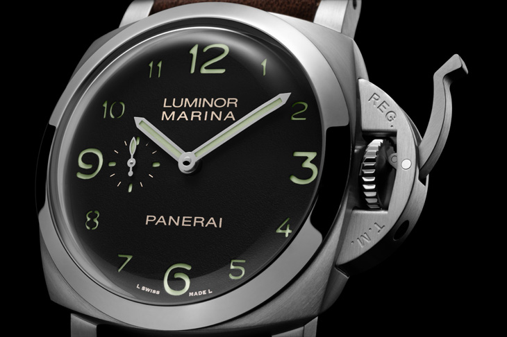 復古金魚眼藍寶石水晶鏡面／沛納海Luminor Marina PAM01759