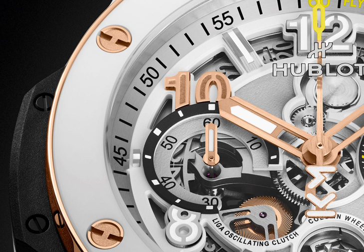 HUBLOT宇舶Big Bang Reloaded姆巴佩限量計時碼錶「皇金與白陶瓷」