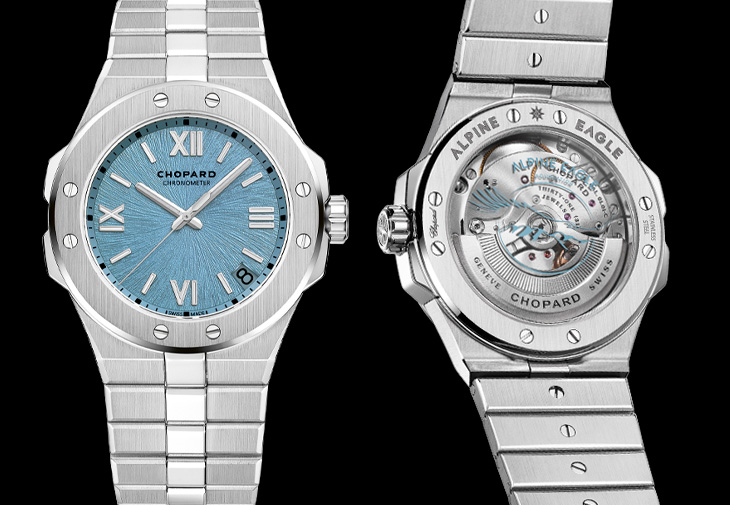 CHOPARD蕭邦Alpine Eagle 系列羅納河藍腕錶