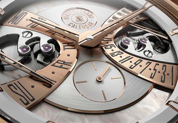 羅杰杜彼ROGER DUBUIS王者系列單擺輪雙逆跳日曆腕錶