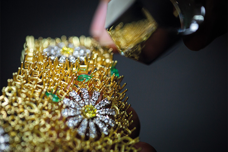 DAMIANI百年慶典創世系列 Margherita瑪格麗特雛菊沙漠花園高級珠寶神祕錶 華麗入圍2024日內瓦鐘錶大賞