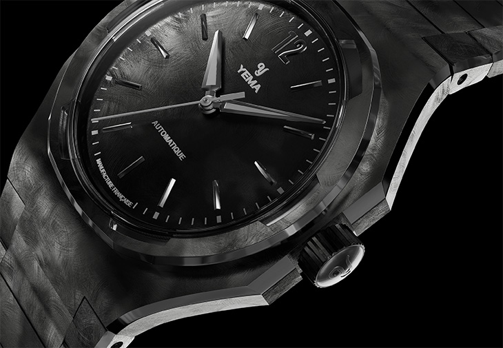 YEMA野馬錶Wristmaster Traveller CMM.20黑色手工刷紋限量版腕錶