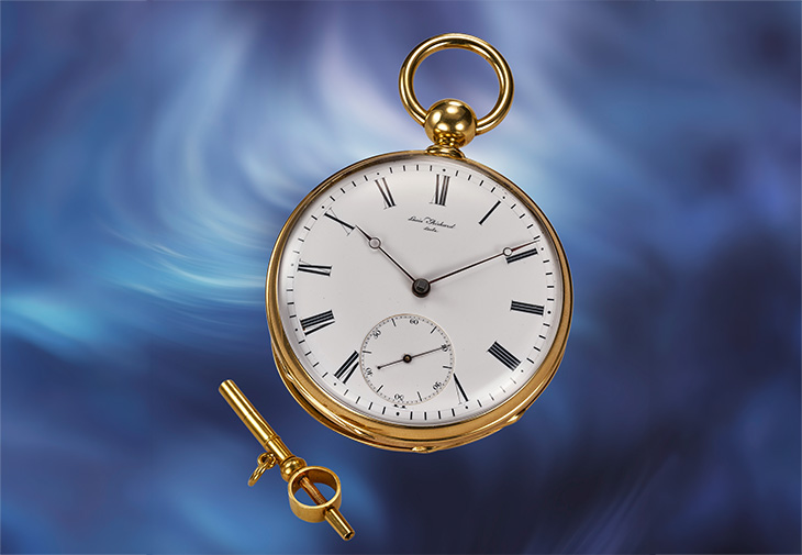Louis Richard「Triple Detent Constant Force One Minute Tourbillon Chronometer」黃金天文台懷錶