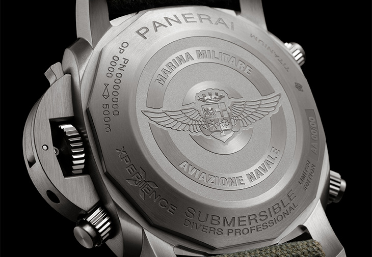 PANERAI沛納海Submersible ChronoMarina Militare體驗版腕錶