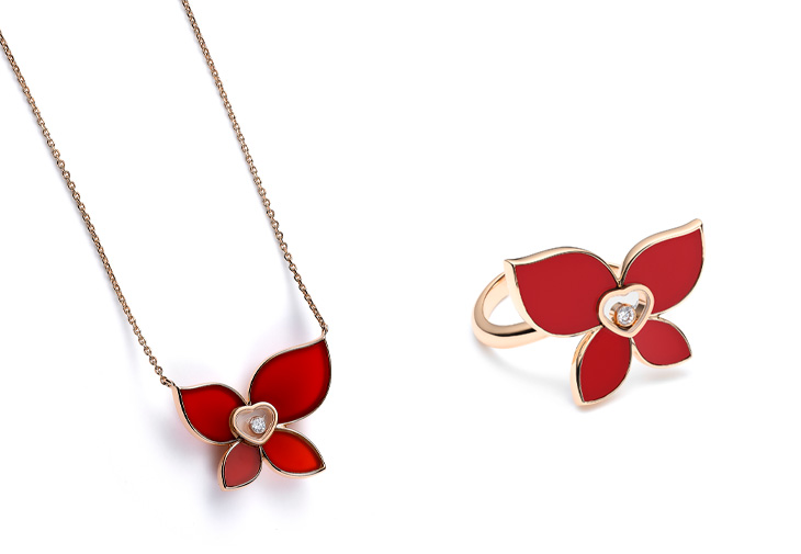 CHOPARD蕭邦表Happy Butterfly X Mariah Carey系列珠寶