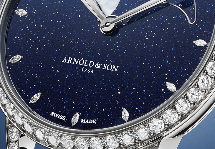 ARNOLD & SON亞諾錶Perpetual Moon 38白金月相腕錶