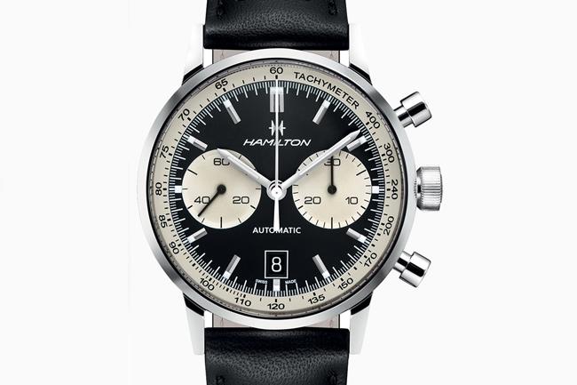 逆熊貓臉 漢米爾頓 Intra-Matic 68復古自動上鍊計時碼錶