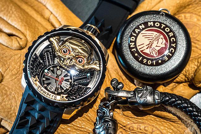 腕錶與重機首創跨界結盟　BOMBERG印地安風格炸彈錶 