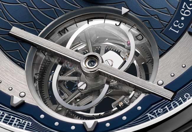 BREGUET寶璣Marine時間等式萬年曆陀飛輪腕錶5887PT