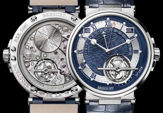 從天文到航海 寶璣Marine時間等式萬年曆陀飛輪腕錶5887PT