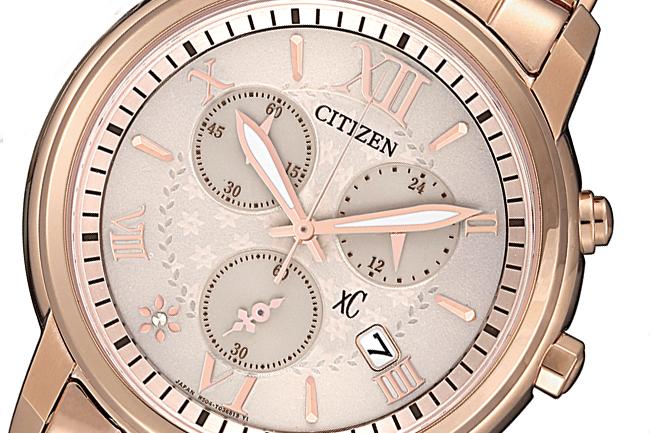 CITIZEN櫻花粉紅金腕錶 情人節粉放閃