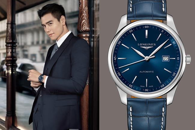 浪琴表巨擘系列午夜藍腕錶  擋不住的優雅魅力