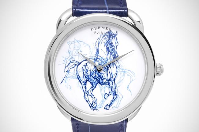 微繪琺瑯上的飄逸野性 愛馬仕Arceau Les pirouettes au gallop 