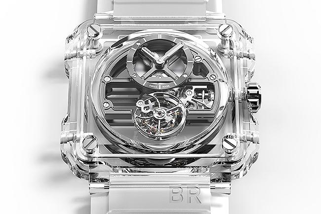 柏萊士BR-X1水晶陀飛輪  益莊鐘錶限時展出