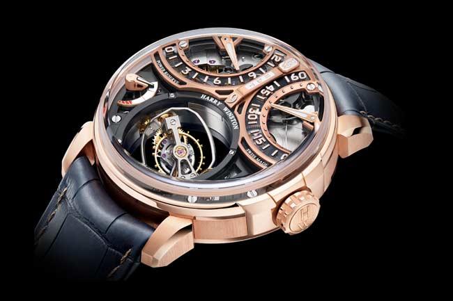 逆跳藝術之美 海瑞溫斯頓史詩陀飛輪 9 號腕錶