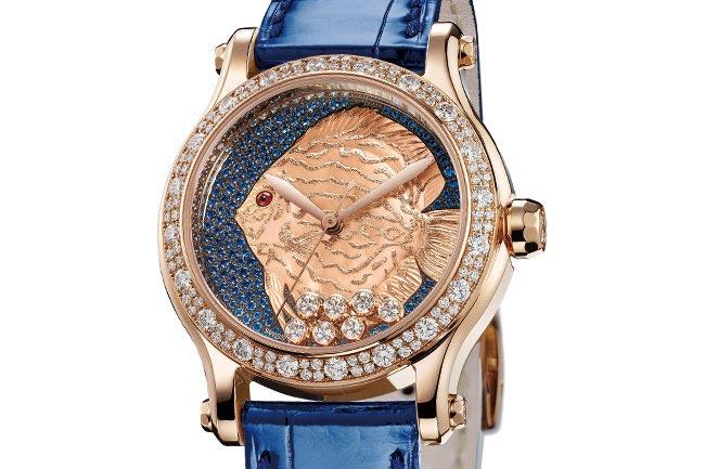在錶上游泳的魚 蕭邦錶CHOPARD Happy Fish