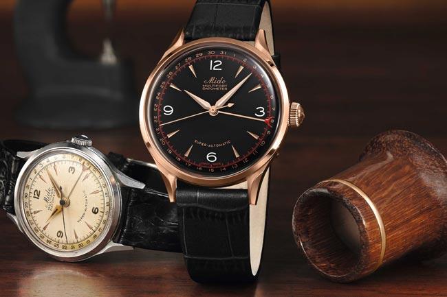 歡慶100週年 美度先鋒系列復古日曆限量錶-18K金版本亮相