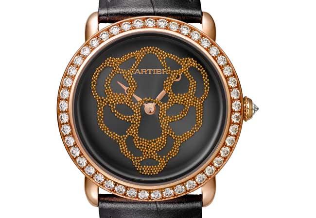 金沙化形魅惑野獸 卡地亞Révélation D'une Panthère美洲豹腕錶  