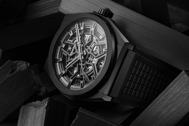 未來主義風格  真力時Defy Classic Black Ceramic