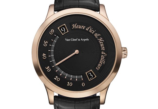 忠心巡守黑騎士 梵克雅寶Midnight Heure d’Ici & Heure d’Ailleurs腕錶