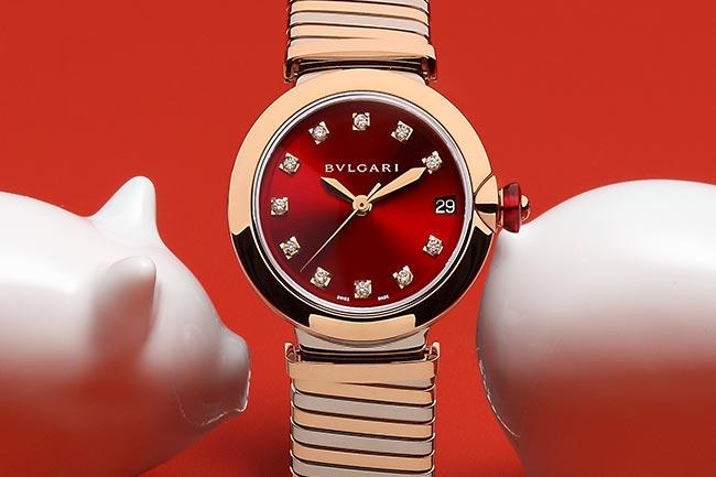以光之名閃耀紅韻新姿 寶格麗LVCEA Tubogas腕錶