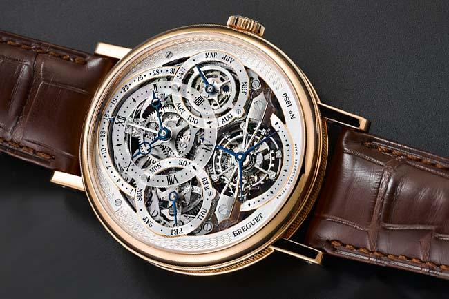 以傳奇懷錶為靈感  寶璣3795鏤空萬年曆陀飛輪腕錶