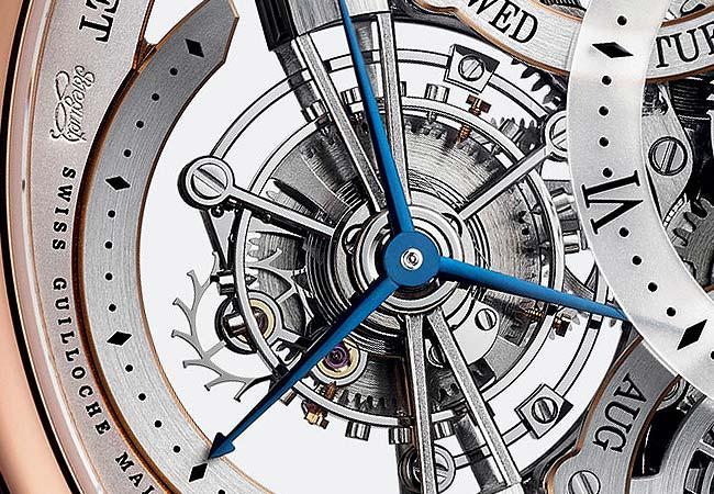 寶璣3795鏤空萬年曆陀飛輪腕錶