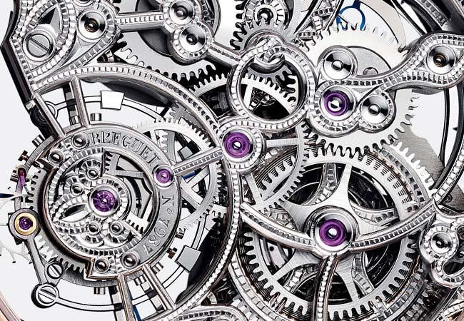 寶璣3795鏤空萬年曆陀飛輪腕錶