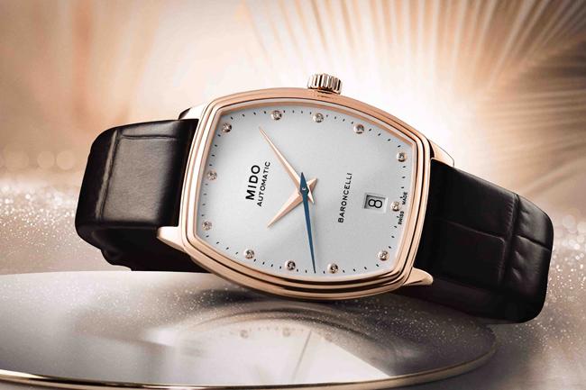 迷人韻味 美度Baroncelli III Tonneau Lady永恆系列酒桶型鑲鑽女錶