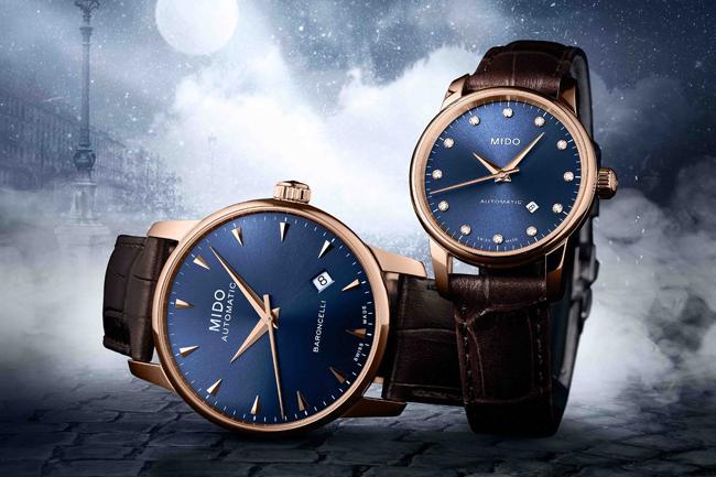 繁星璀璨 美度Baroncelli II Midnight Blue永恆系列午夜藍情侶對錶