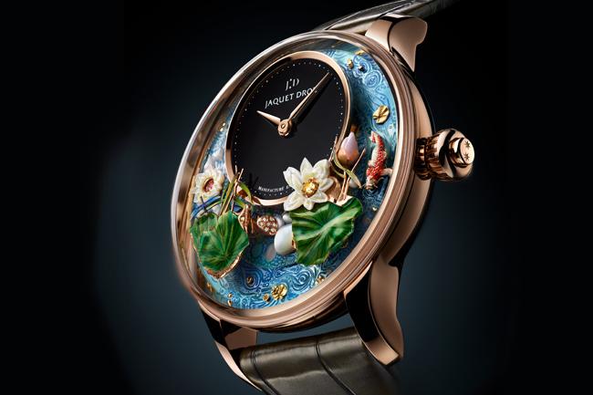 2019 Time To Move 禪意自然主義風格 雅克德羅全新錦鯉幻蓮自動玩偶腕錶