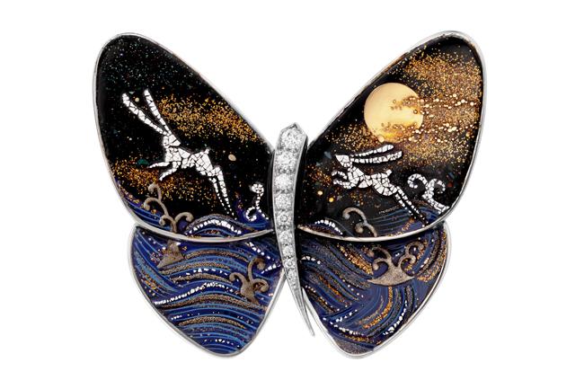 自然的力量 梵克雅寶漆繪蝴蝶系列