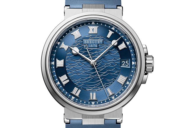 潮湧浪翻 寶璣Marine 5517大三針日期腕錶