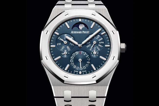 纖薄新紀錄 愛彼皇家橡樹超薄萬年曆自動上鍊腕錶