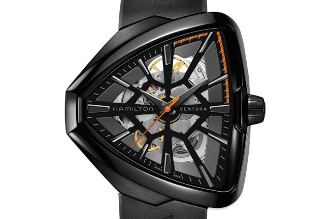 腕上蜘蛛網 漢米爾頓Ventura蜘蛛鏤空限量腕錶