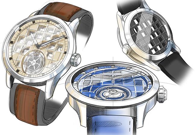 研發中的HORAGE Mission Tourbillon陀飛輪腕錶