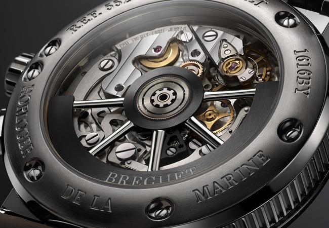 寶璣Marine航海系列鬧鈴腕錶5547錶背