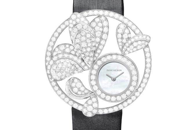 BOUCHERON Ajouree Bouquet D’Ailes 鏤刻系列薄翼花束腕錶