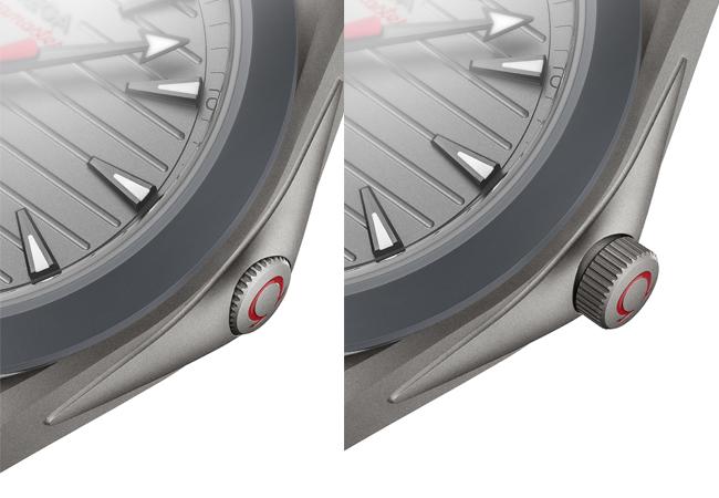 歐米茄海馬Aqua Terra「超輕」腕錶錶冠