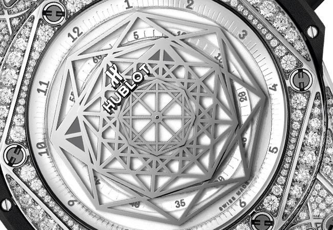 宇舶Big Bang Unico Sang Bleu白色滿鑽腕錶