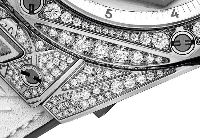 宇舶Big Bang Unico Sang Bleu白色滿鑽腕錶