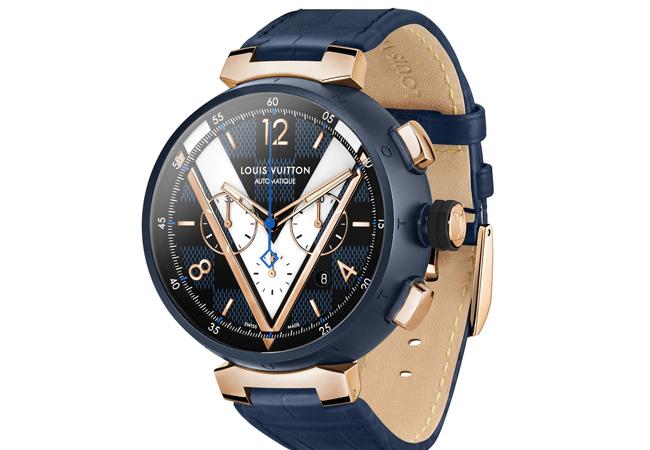 路易威登Tambour Damier Cobalt Chronograph