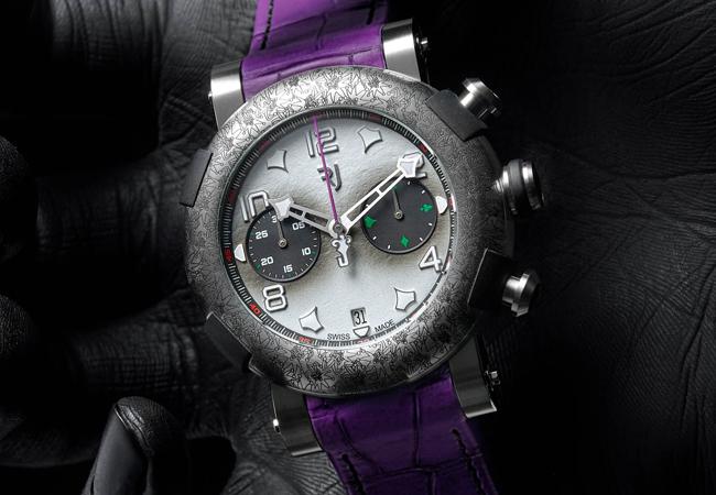 ROMAIN JEROME小丑黑色皮錶帶款