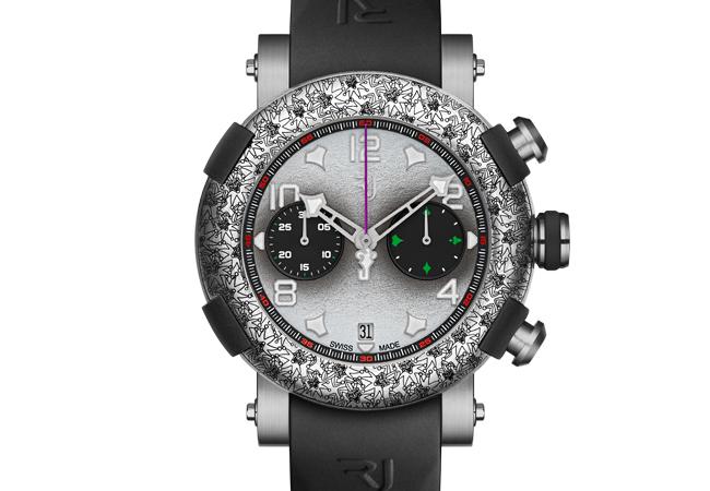 ROMAIN JEROME小丑黑色皮錶帶款