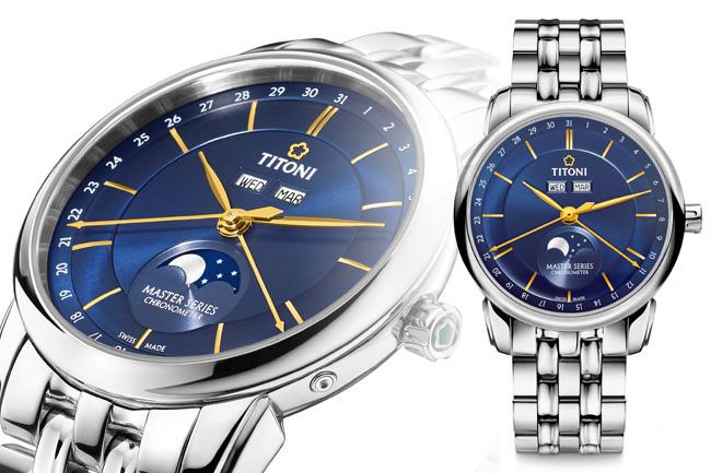 演繹夜空中最美的神話 TITONI大師系列月相錶