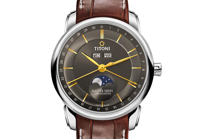 TITONI大師系列月相錶