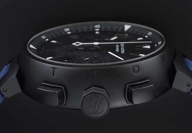 路易威登Tambour All Black Chronograph
