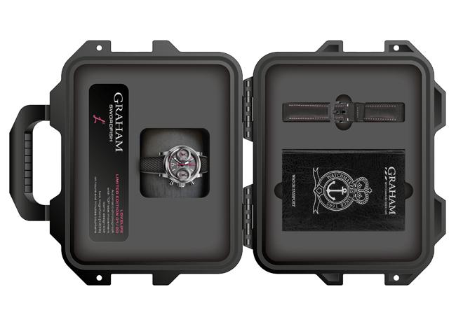 GRAHAM X LOVE LIFE劍魚限量計時腕錶與專屬防水軍事風提箱